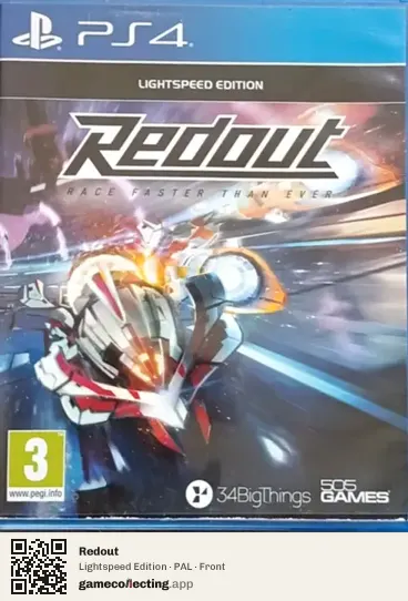 Redout PlayStation 4, PAL box front