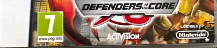 Bakugan: Defenders of the Core, the PEGI square on its front
