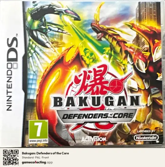 Bakugan: Defenders of the Core Nintendo DS, PAL box front