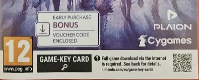 Granblue Fantasy: Relink: Endless Ragnarok, the USK square on its front