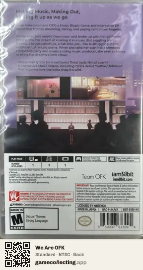 We Are OFK Nintendo Switch, NTSC box back