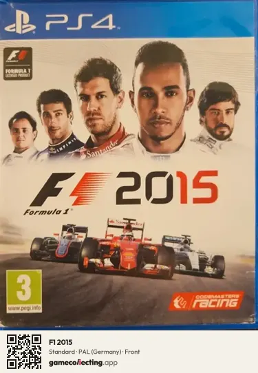 F1 2015 PlayStation 4, Germany box front