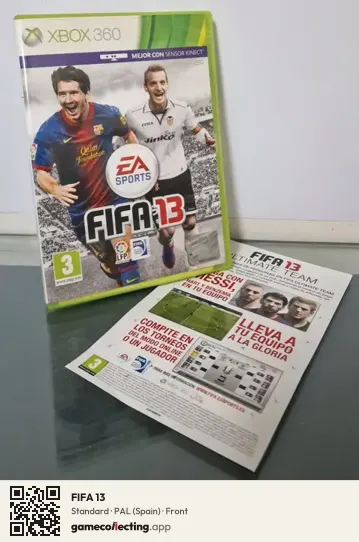 FIFA 13 Xbox 360, Spain box front