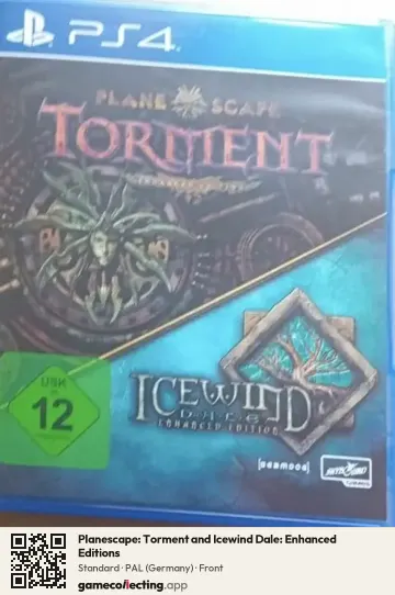 Planescape: Torment and Icewind Dale: Enhanced Editions PlayStation 4, Germany box front