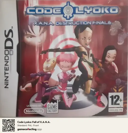 Code Lyoko: Fall of X.A.N.A. Nintendo DS, PAL box front