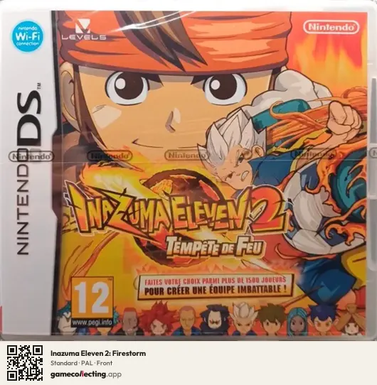 Inazuma Eleven 2: Firestorm Nintendo DS, PAL box front