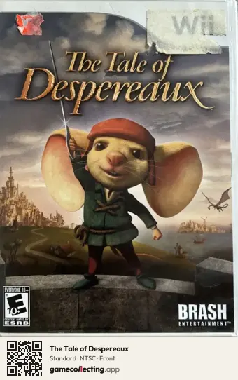 The Tale of Despereaux Nintendo Wii, NTSC box front