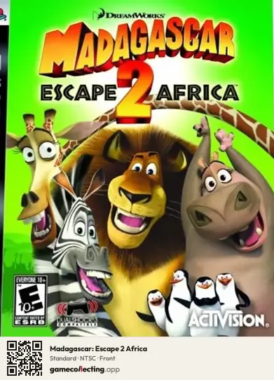 Madagascar: Escape 2 Africa PlayStation 3, NTSC box front