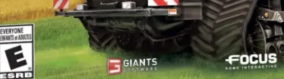 Farming Simulator, the ESRB box on its front