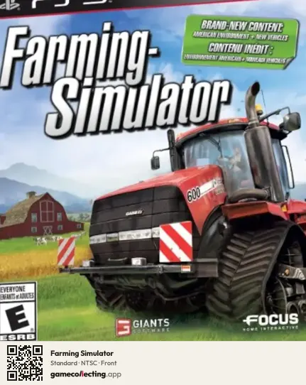Farming Simulator PlayStation 3, NTSC box front