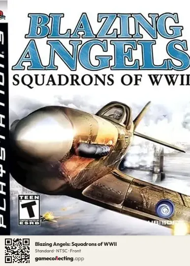 Blazing Angels: Squadrons of WWII PlayStation 3, NTSC box front