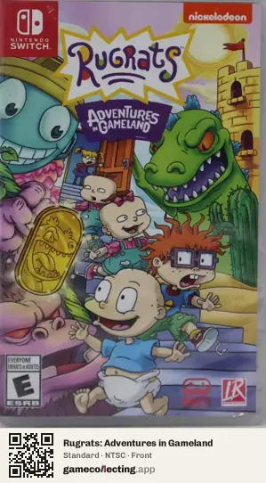 Rugrats: Adventures in Gameland Nintendo Switch, NTSC box front