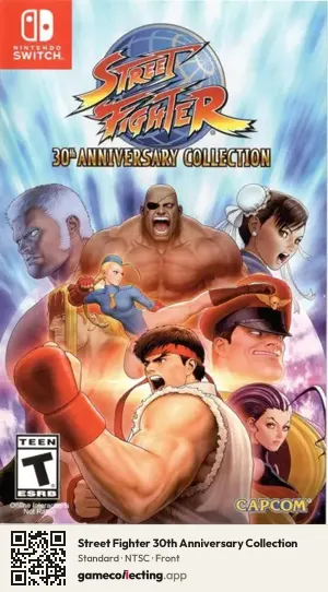Street Fighter 30th Anniversary Collection Nintendo Switch, NTSC box front