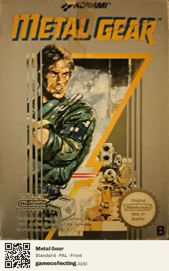 Metal Gear Nintendo Entertainment System, PAL box front