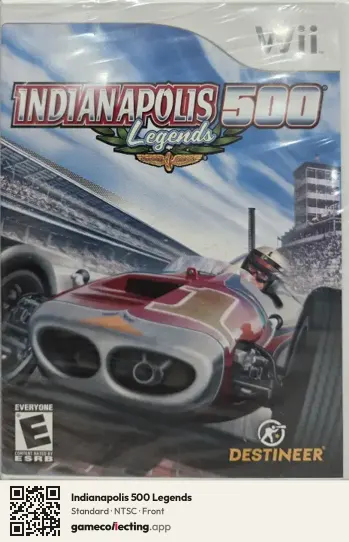 Indianapolis 500 Legends Nintendo Wii, NTSC box front