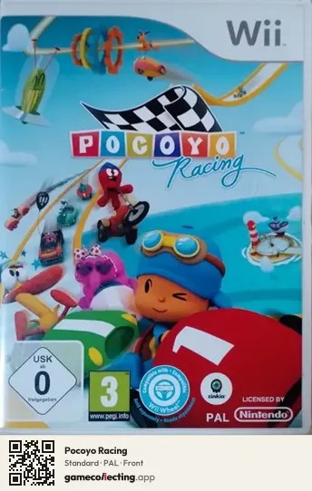 Pocoyo Racing Nintendo Wii, PAL box front