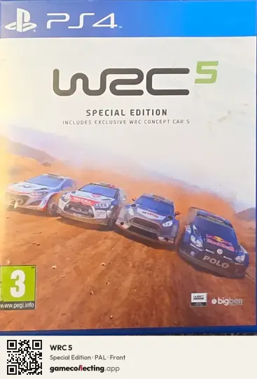 WRC 5 PlayStation 4, PAL box front