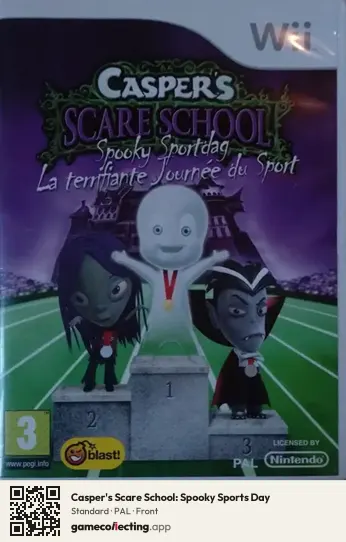 Casper's Scare School: Spooky Sports Day Nintendo Wii, PAL box front