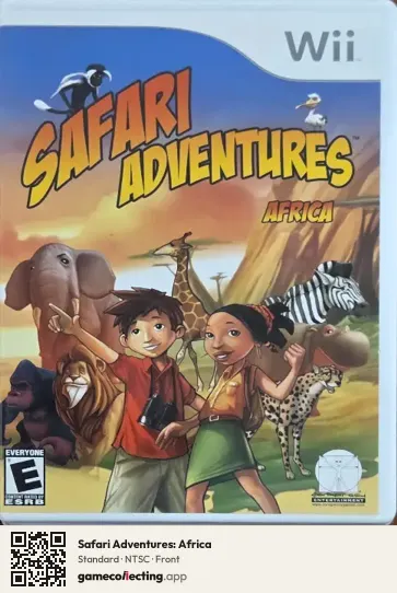 Safari Adventures: Africa Nintendo Wii, NTSC box front