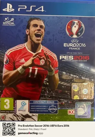 Pro Evolution Soccer 2016: UEFA Euro 2016 PlayStation 4, Italy box front