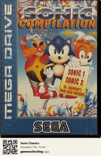 Sonic Classics Sega Mega Drive / Genesis, PAL box front