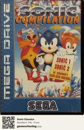 Sonic Classics Sega Mega Drive / Genesis, PAL box front
