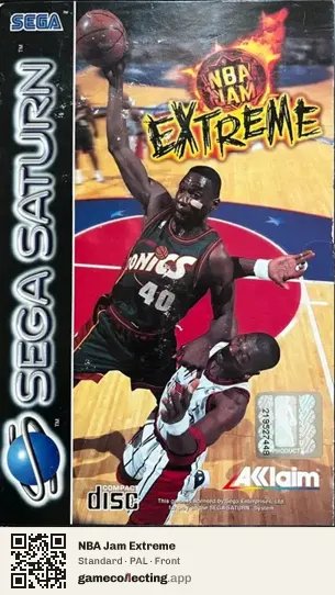 NBA Jam Extreme Sega Saturn, PAL box front