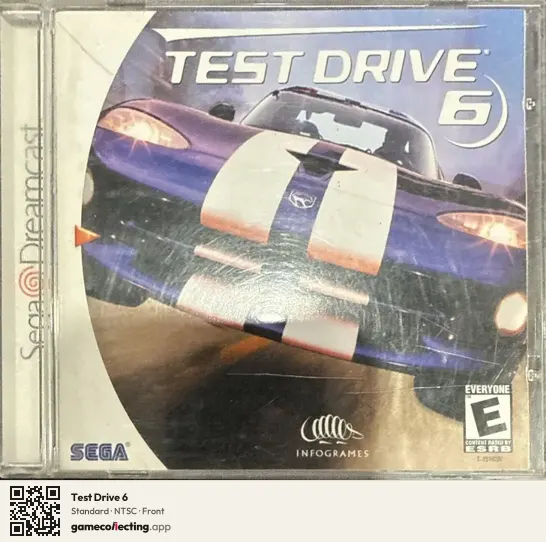 Test Drive 6 Sega Dreamcast, NTSC box front