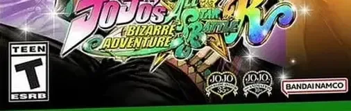 JoJo's Bizarre Adventure: All-Star Battle R, the ESRB box on its front