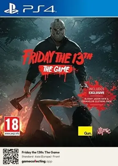 Friday the 13th: The Game PlayStation 4, Europe box front