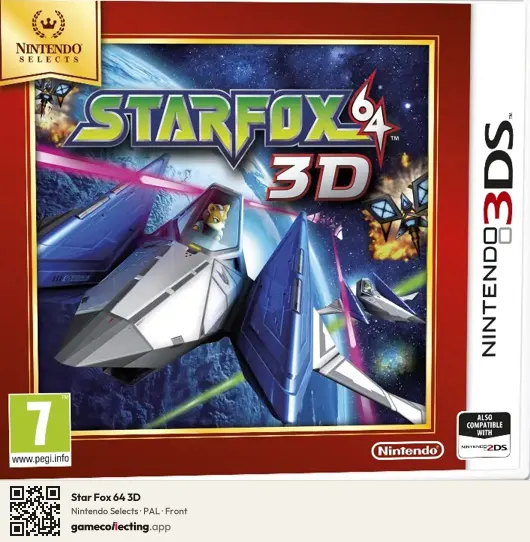 Star Fox 64 3D Nintendo 3DS, PAL box front