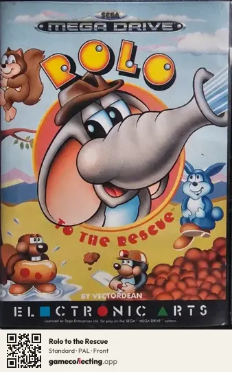 Rolo to the Rescue Sega Mega Drive / Genesis, PAL box front