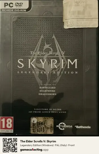 The Elder Scrolls V: Skyrim Computer, Italy box front