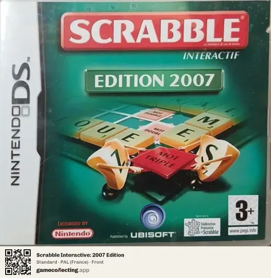 Scrabble Interactive: 2007 Edition Nintendo DS, France box front