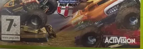 Monster Jam, the PEGI square on its front
