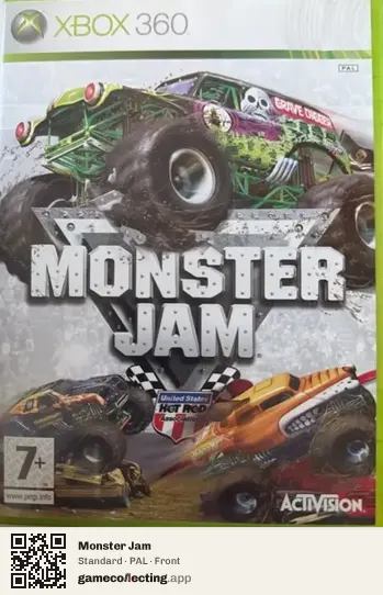 Monster Jam Xbox 360, PAL box front