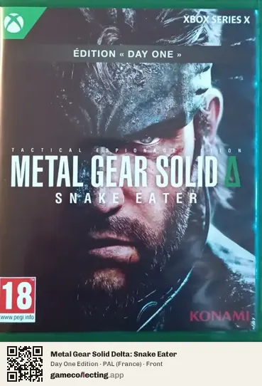 Metal Gear Solid Delta: Snake Eater Xbox Series X, France box front