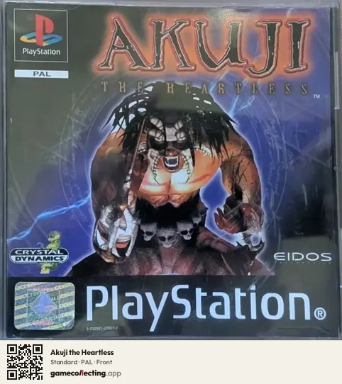 Akuji the Heartless PlayStation, PAL box front