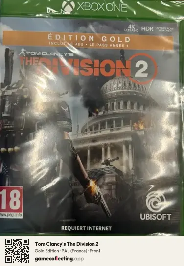 Tom Clancy's The Division 2 Xbox One, France box front