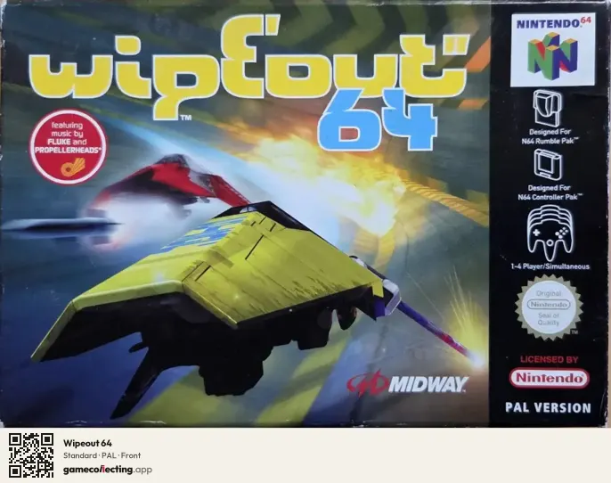 Wipeout 64 Nintendo 64, PAL box front