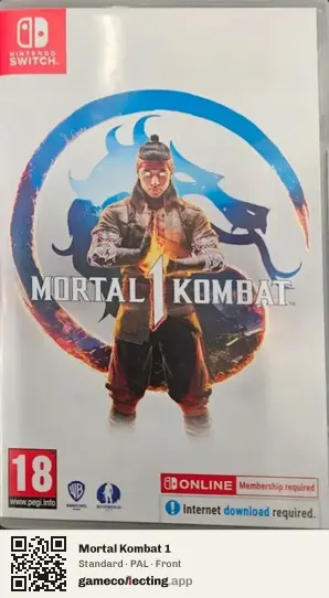 Mortal Kombat 1 Nintendo Switch, PAL box front