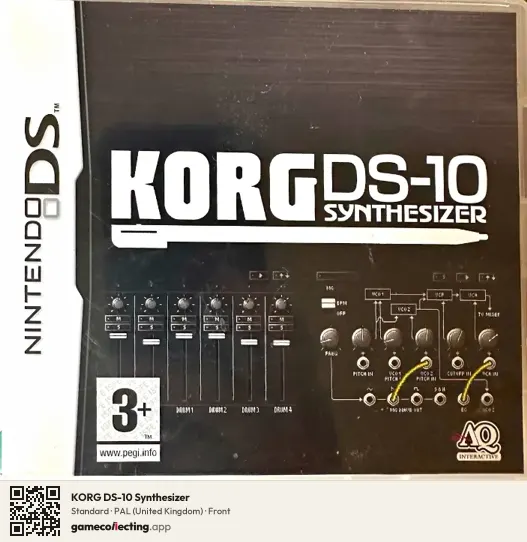 KORG DS-10 Synthesizer Nintendo DS, United Kingdom box front