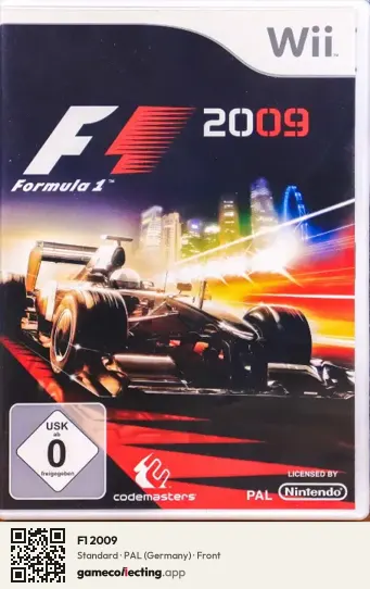 F1 2009 Nintendo Wii, Germany box front