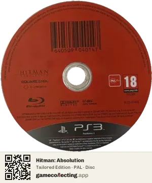 Hitman: Absolution PlayStation 3, PAL disc
