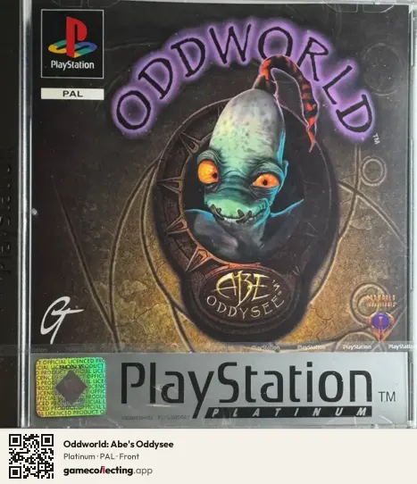 Oddworld: Abe's Oddysee PlayStation, PAL box front