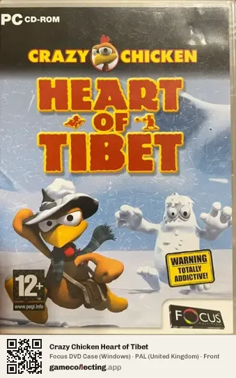 Crazy Chicken Heart of Tibet Computer, United Kingdom box front