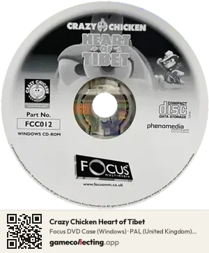 Crazy Chicken Heart of Tibet Computer, PAL disc
