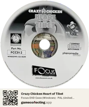 Crazy Chicken Heart of Tibet Computer, PAL disc