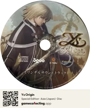 Ys Origin PlayStation 4, Asia disc