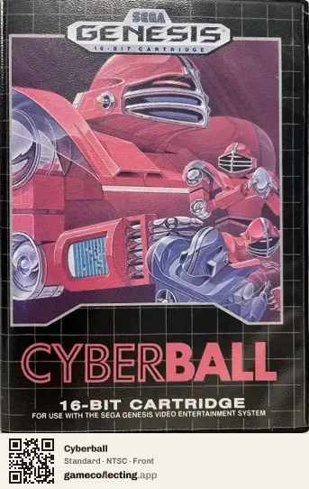 Cyberball Sega Mega Drive / Genesis, NTSC box front